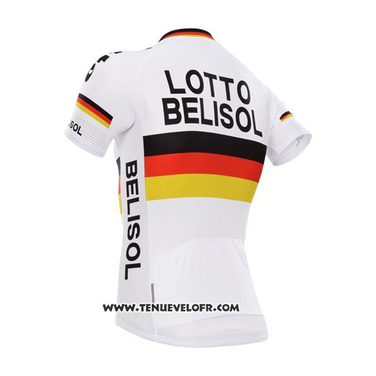 2014 Maillot Ciclismo Lotto Belisol Campion Allemagne Manches Courtes et Cuissard